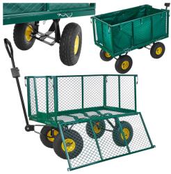 GEKO Kerti szállítókocsi kerti kiskocsi szállító kocsi kerti kocsi hálóval+ponyva G71125 (G71125)