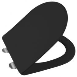 SAPHO PACO SLIM Soft Close WC-ülőke, fekete (PCS1012B) (PCS1012B) - apollofurdoszoba