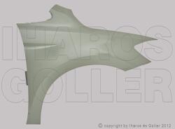 VW Touran 2015- - Első sárvédő jobb, nem oldalvillogós