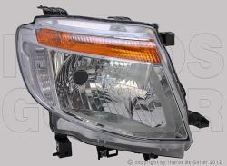 Ford Ranger 2011-2016 - FSZ H4 jobb, króm ház (belülr. áll. is NEM DRL) DEPO