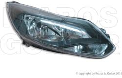 Ford Focus 2011-2014 - Fényszóró H1/H7 jobb, fek. h. (motorral) DEPO