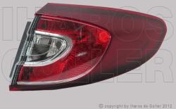 Renault Megane 2012-2013 - Hátsó lámpa üres jobb külső (Kombi)