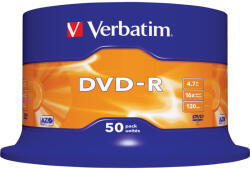 Verbatim DVD R Verbatim 4.7GB 50pcs Spin. SR sil. 16x (43548)