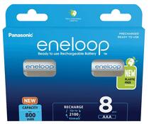 Panasonic eneloop BK-4MCDE/8BE AAA/mikro 800mAh Ni-MH akkumulátor, 8db (BK-4MCDE/8HH)