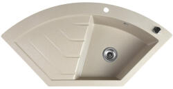 SAPHO Gránit mosogató. egymedencés. 114x57.5cm. beige
