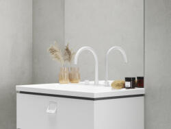 RAVAK Espirit álló mosdócsaptelep, 3 furatos 270 mm leeresztő nélkül ES 018.10WV, White Velvet - szerelvenycenter