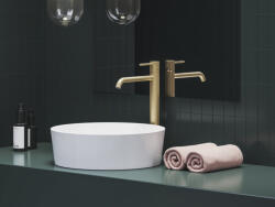 RAVAK Espirit álló mosdócsaptelep 340 mm leeresztő nélkül ES 015.60GLB, Gold Brushed