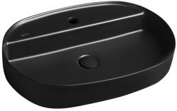 SAPHO INFINITY OVAL kerámiamosdó. 60x40cm. matt fekete