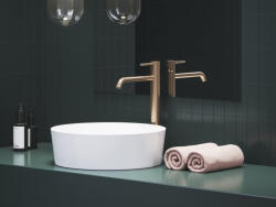 RAVAK Espirit álló mosdócsaptelep BeCool 340 mm leeresztő nélkül ES 015.61RGB, Rose Gold Brushed - szerelvenycenter