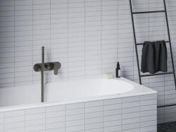 RAVAK Eleganta falba süllyesztett csaptelep szettel, kétutas, belső egység nélkül EL 065.20GB. O2. RB07D. +S , Graphite Brushed