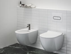 RAVAK Eleganta álló bidécsaptelep 130 mm leersztő nélkül EL 056.20GB, Graphite Brushed