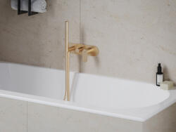 RAVAK Eleganta falba süllyesztett csaptelep szettel, kétutas, belső egység nélkül EL 065.60RGB. O2. RB07D. +S, Rose Gold Brushed