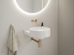 RAVAK Eleganta falba süllyesztett mosdócsaptelep belső egység nélkül EL 019.60RGB. O1. RB07B, Rose Gold Brushed