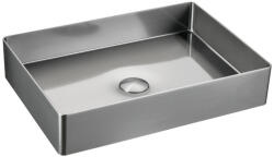 SAPHO AURUM mosdó klik-klak lefolyóval. 50x35.2cm. szálcsiszolt INOX