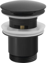 SAPHO klik-klak mosdólefolyó. nagy dugóval. 5/4. matt fekete