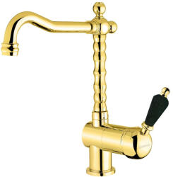 SAPHO KIRKÉ WHITE Mosogató-csaptelep. fehér karral. arany - szerelvenycenter - 117 800 Ft