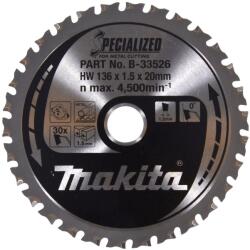 Makita B-33526 Specialized körfűrészlap, 136x20mm 30Z=old B-10615 (B-33526)
