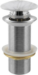 SAPHO BLOK klik-klak mosdólefolyó. 5/4. matt fehér carrara