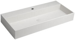 SAPHO QUADRADO betonmosdó lefolyóval. 96x44cm. fehér homokkő