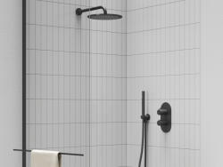 RAVAK Espirit falba süllyesztett termosztátos csaptelep, kétutas, beslő egység nélkül ES 063.20BLM. O2. RB07C, Black Matt - szerelvenycenter