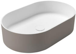 SAPHO THIN pultra szerelhető Rockstone mosdó. 55x35cm. agila/matt fehér