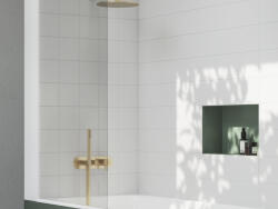 RAVAK Espirit falba süllyesztett csaptelep szettel, háromutas, belső egység nélkül ES 068.60GLB. O3. RB07D. +S, Gold Brushed