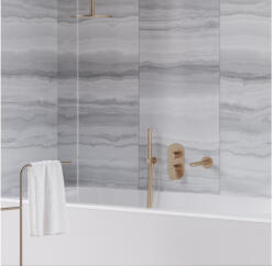 RAVAK Eleganta falba süllyesztett csaptelep, háromutas, belső egység nélkül EL 068.60RGB. O3. RB07F, Rose Gold Brushed
