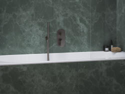 RAVAK Eleganta falba süllyesztett csaptelep, háromutas, belső egység nélkül EL 068.20GB. O3. RB07F, Graphite Brushed - szerelvenycenter