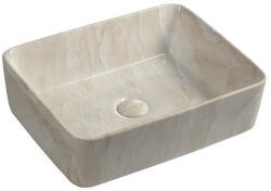 SAPHO DALMA kerámiamosdó. 47.5x37.5cm. bézs márvány