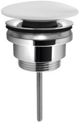 SAPHO klik-klak mosdólefolyó. 5/4. 5-65mm. fehér kerámia fedél