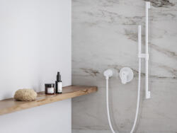 RAVAK Eleganta falba szüllyesztett csaptelep, egyutas, belső egységgel EL 062.10WV. O1, White Velvet