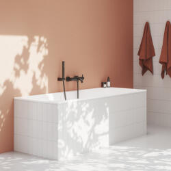 RAVAK Espirit fali kádcsaptelep zuhanyszett nélkül ES 022.20GB, Graphite Brushed