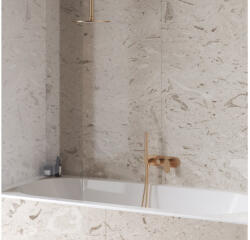 RAVAK Elaganta falba süllyesztett csaptelep szettel, háromutas, belső egység nélkül EL 068.60RGB. O3. RB07D. +S, Rose Gold Brushed