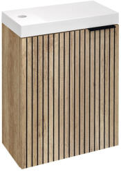 SAPHO LATUS X mosdótartó szekrény. 39.4x50x22cm. Alabama Strip/Alabama tölgy