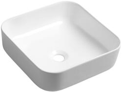 SAPHO PRATA kerámiamosdó. pultra szerelhető. túlfolyó nélkül. 39.5x39.5cm