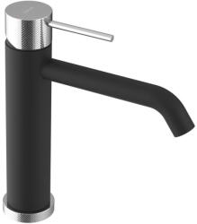 SAPHO ULTRASAN álló mosdócsaptelep. közepes méret. matt fekete/króm