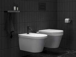 RAVAK Espirit álló bidécsaptelep 150 mm leersztő nélkül ES 056.20BLM, Black Matt - szerelvenycenter