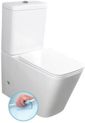 SAPHO PORTO RIMLESS monoblokkos WC. alsó/hátsó kifolyású. duálgombos öblítőmechanikával. 36.5x65cm (PC102R helyett)