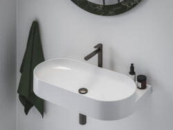 RAVAK Eleganta álló mosdócsaptelep 220 mm leeresztő nélkül EL 014.20GB, Graphite Brushed - szerelvenycenter