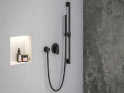 RAVAK Eleganta falba szüllyesztett csaptelep, egyutas, belső egységgel EL 062.20BLM. O1, Black Matt