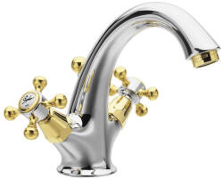 SAPHO REITANO ANTEA mosdócsaptelep automata leersztővel. króm/arany - szerelvenycenter - 90 250 Ft