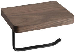 SAPHO SKA WC-papírtartó. polccal. 15x10x12cm. matt fekete