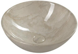 SAPHO DALMA kerámiamosdó. 42x42x16.5cm. bézs márvány