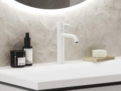 RAVAK Espirit álló mosdócsaptelep BeCool 190 mm leeresztő nélkül ES 012.11WV, White Velvet