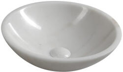 SAPHO BLOK kőmosdó. átm: 40cm. fehér márvány