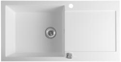 SAPHO Gránit mosogató. egymedencés. 97x50cm. fehér