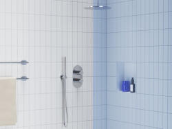 RAVAK Espirit falba süllyesztett termosztátos csaptelep, kétutas, beslő egység nélkül ES 063.00CR. O2. RB07C, Chrome