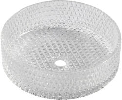 SAPHO MARAGUA gravírozott üvegmosdó. átm: 39.5cm