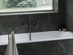 RAVAK Eleganta falba süllyesztett csaptelep, kétutas, belső egység nélkül EL 065.20GB. O2. RB07E, Graphite Brushed