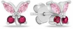 Brilio Silver Játékos ezüst fülbevaló Pillangó cirkónium kövekkel EA1115WP